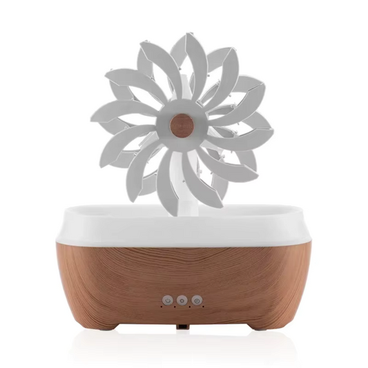 humidificateur goutte de pluie, moulin à vent