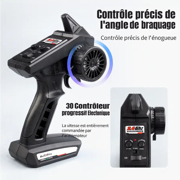 Voiture tout-terrain Versi RC avec LED télécommandé Ortilia