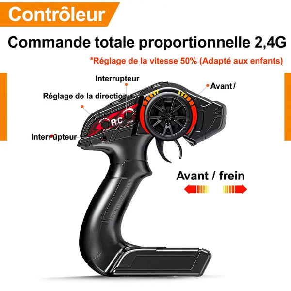 camion RC tout-terrain 4x4 télecommandé Ortilia