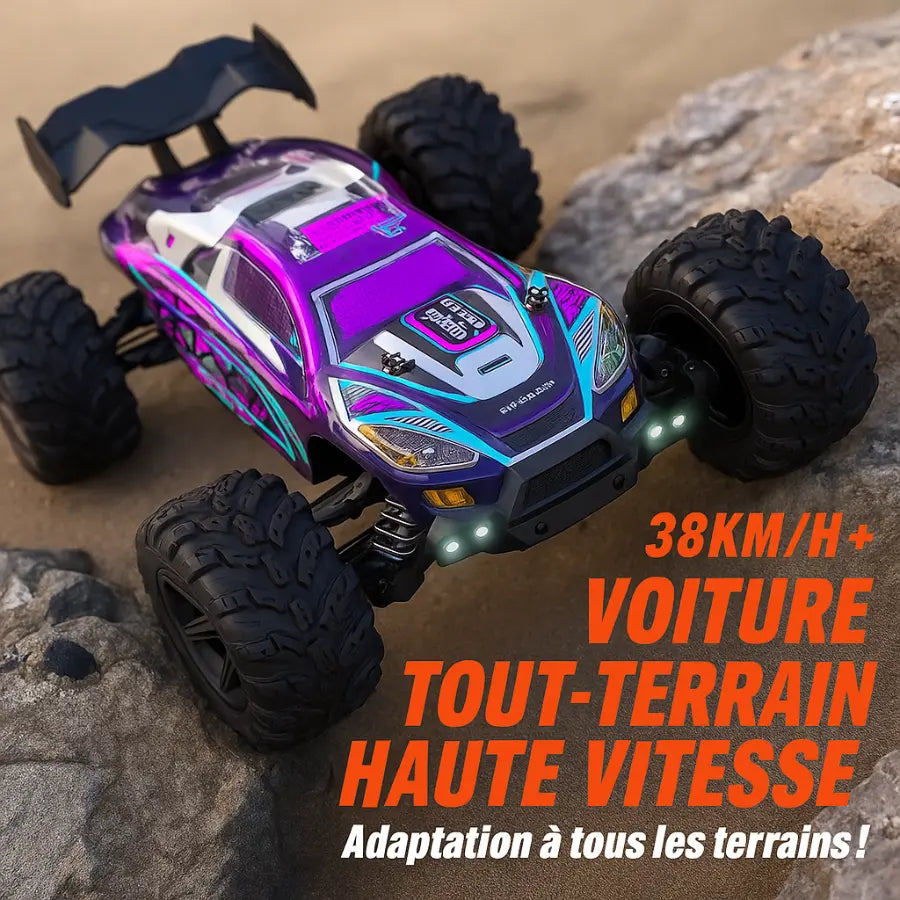 Voiture tout-terrain Versi RC avec LED télécommandé Ortilia