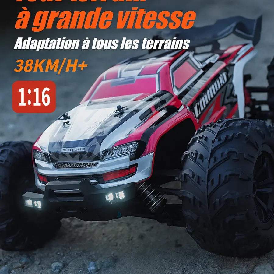 Voiture tout-terrain Versi RC avec LED télécommandé Ortilia