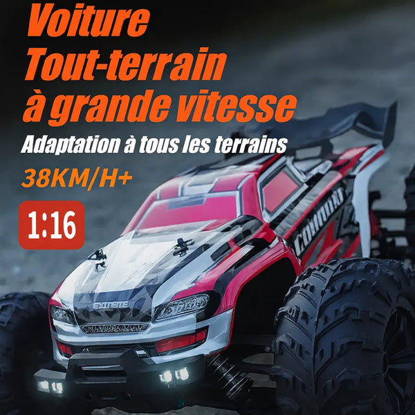 Voiture tout-terrain Versi RC avec LED télécommandé Ortilia